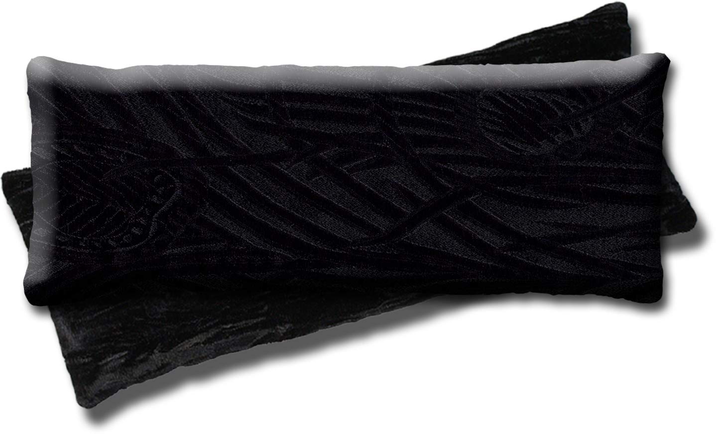 Candi Andi Handmade Luxe Serenity Eye Pillow - All-Natural Flaxseed - Unscented – Weighted Eye Mask for Yoga, Meditation, Hot & Cold Therapy -Black Magic - TEP-BM