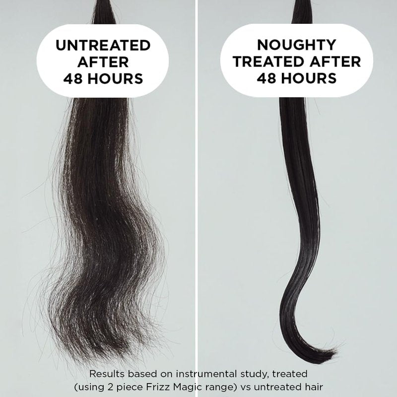 Noughty 97% Natural Frizz Magic Conditioner, Anti Frizz Cleanser for Frizzy and Curly Hair to Smooth and Shine with Marula Oil and Daikon, Sulfate Free Vegan Haircare 8.4fl.oz