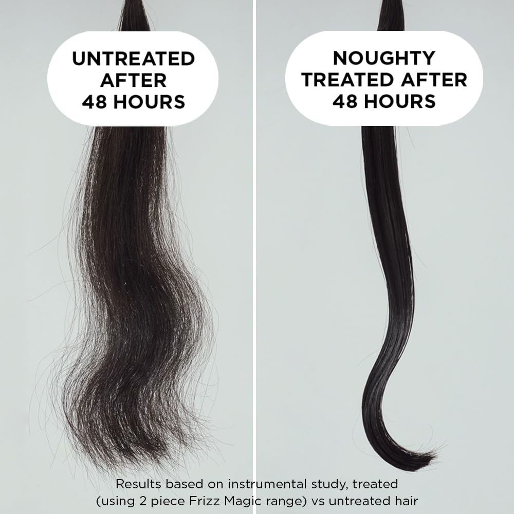 Noughty 97% Natural Frizz Magic Conditioner, Anti Frizz Cleanser for Frizzy and Curly Hair to Smooth and Shine with Marula Oil and Daikon, Sulfate Free Vegan Haircare 8.4fl.oz