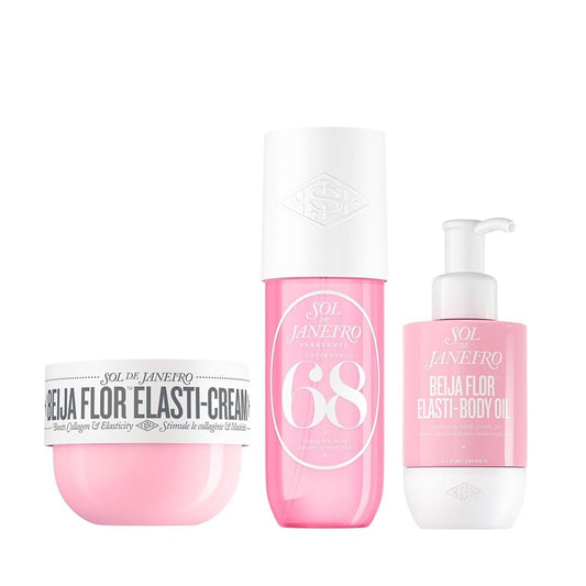 Sol de Janeiro Beija Flor Body Routine Bundle | Beija Flor Elasti-Cream, Cheirosa 68 Perfume Mist, Body Oil | Self Care for Women | Amazon Exclusive