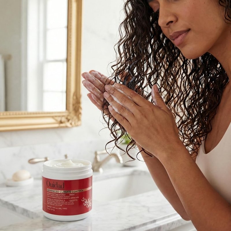 Ouidad Advanced Climate Control Hydrating Hair Mask 11oz | Frizz Control Curl Treatment with Vitamin C & Castor Oil | Anti-Humidity Repair for Curly, Wavy & Coily Hair