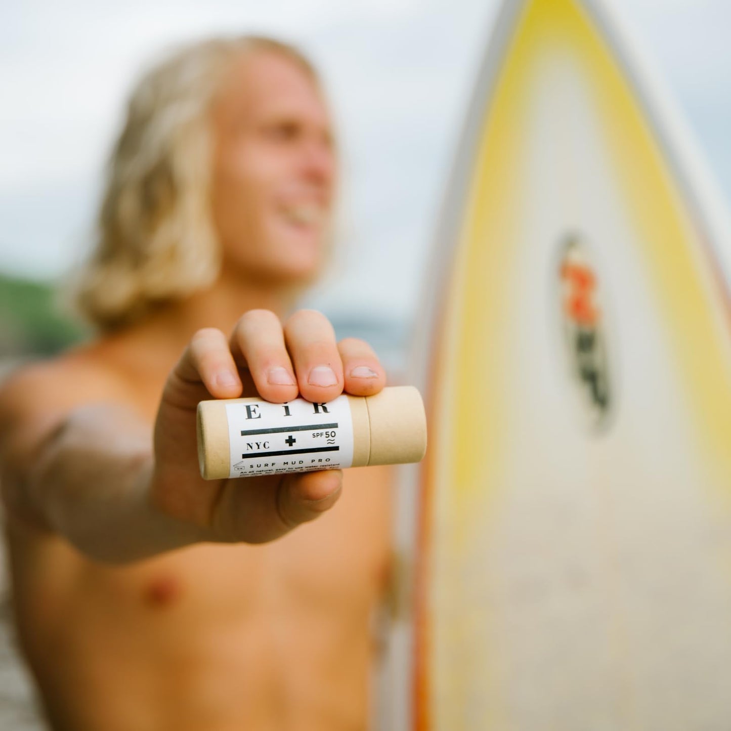 EiR NYC Organic Surf Mud Pro Sunscreen Stick - Non-Nano Zinc Oxide - Cruelty Free - Coconut, 1.5 Oz