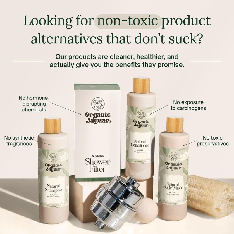 Organic Jaguar Jasmine Conditioner - Sulfate-Free Hair Hydration with Vitamin E & Argan Oil | 13.5 fl oz