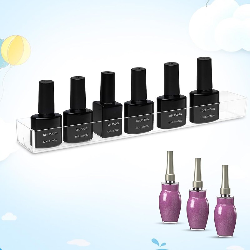 Acrylic Nail Polish Organizer - 5-Layer Sunglass & Eyeglasses Display Rack | Clear Makeup Storage Solution
