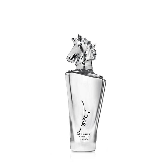 Lattafa Maahir Legacy - Aromatic Spicy, Citrus, Amber Wood - Eau de Parfum Long-Lasting Fragrance for Men, 3.40 Ounce / 100 ml