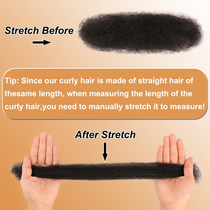 Afro Kinky-Curly Human Hair Bulk - 16 Inch, 50g Pack for Mini Twists, Dreadlocks & Braiding | Natural Black