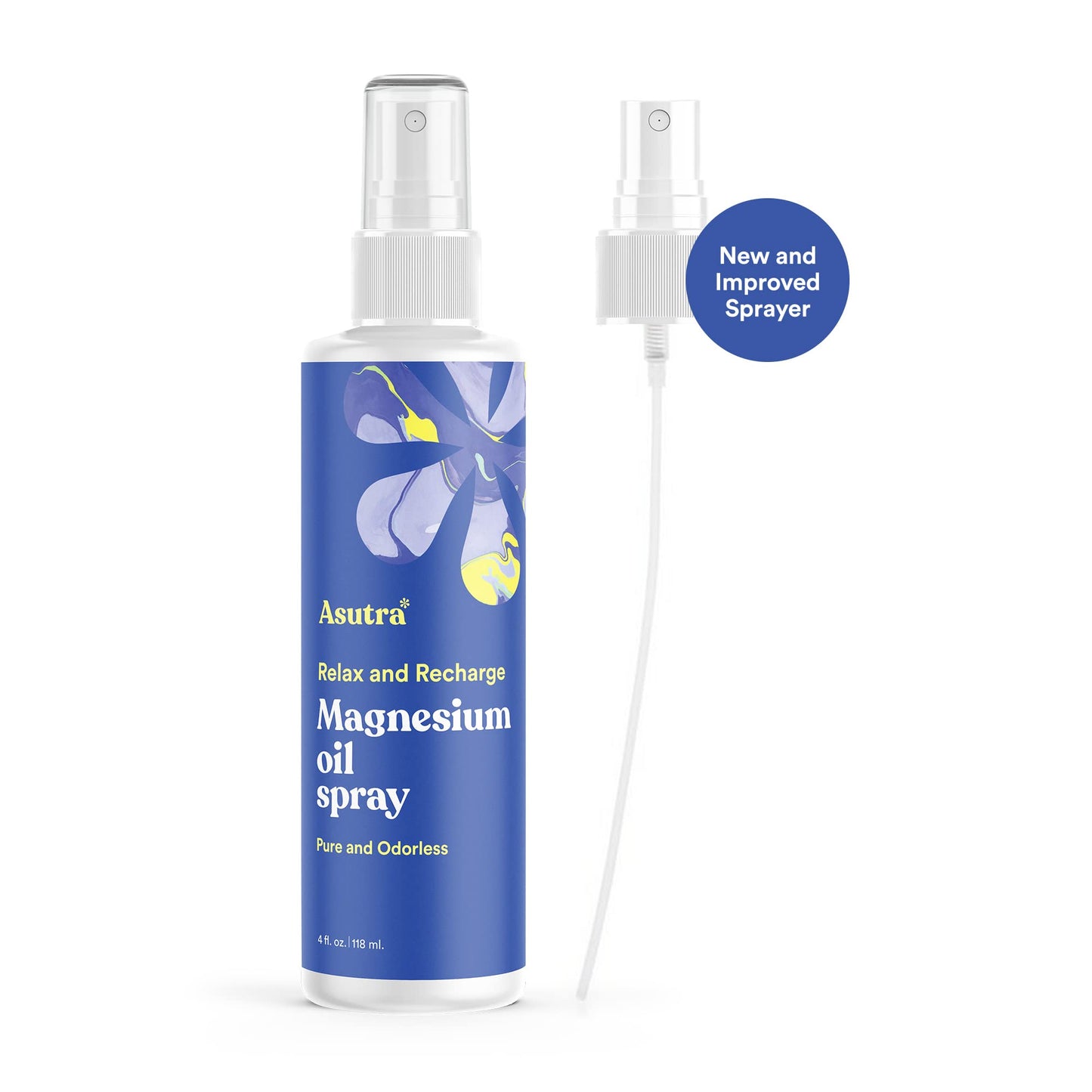 ASUTRA Bundle Set, 2 Products - 1 Topical Magnesium Chloride Oil Spray and 1 Magnesium Body Butter Lotion