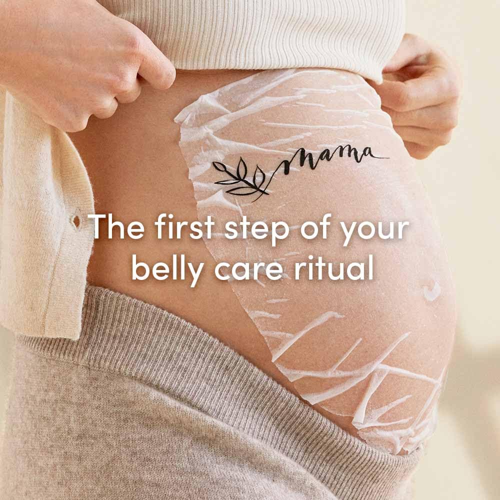 Evereden Soothing Belly Mask for Stretch Marks - One Size | 1 count | Belly Mask for Pregnancy | Clean Pregnancy Skincare | Non-toxic and Fragrance Free | Valentine Gifts for Women