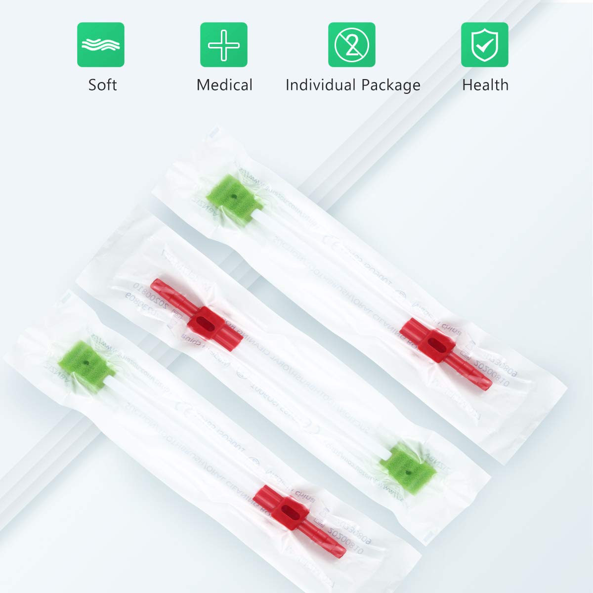 Wellgler's Oral Care Single Use Suction Swab(box of 30)