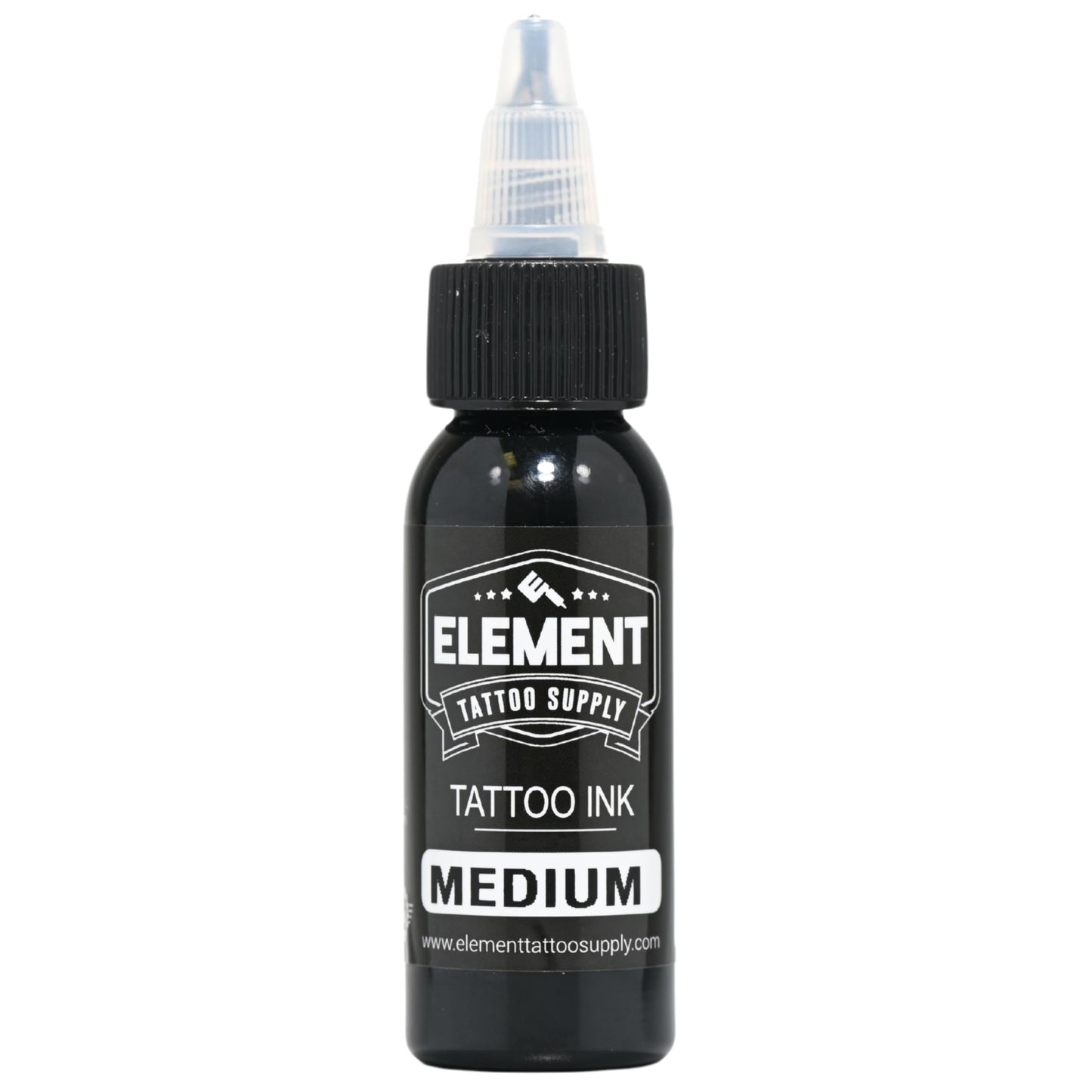 Element Tattoo Supply Greywash Tattoo Ink Set Light Medium Dark Blend Nighthawk Black Element White Formula for Shading Outlining Mixing Tattoo Work 1oz Bottle 5 Bottles