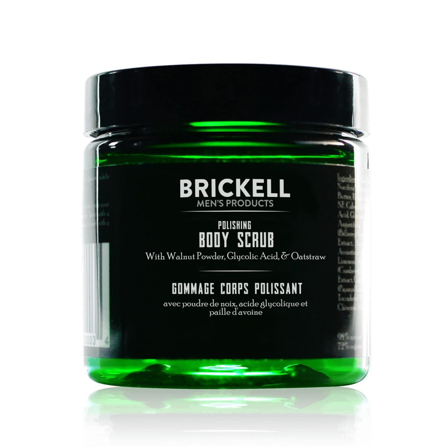 Brickell Men's Polishing Body Scrub - Natural Organic Exfoliator for Clear Skin | 8 oz