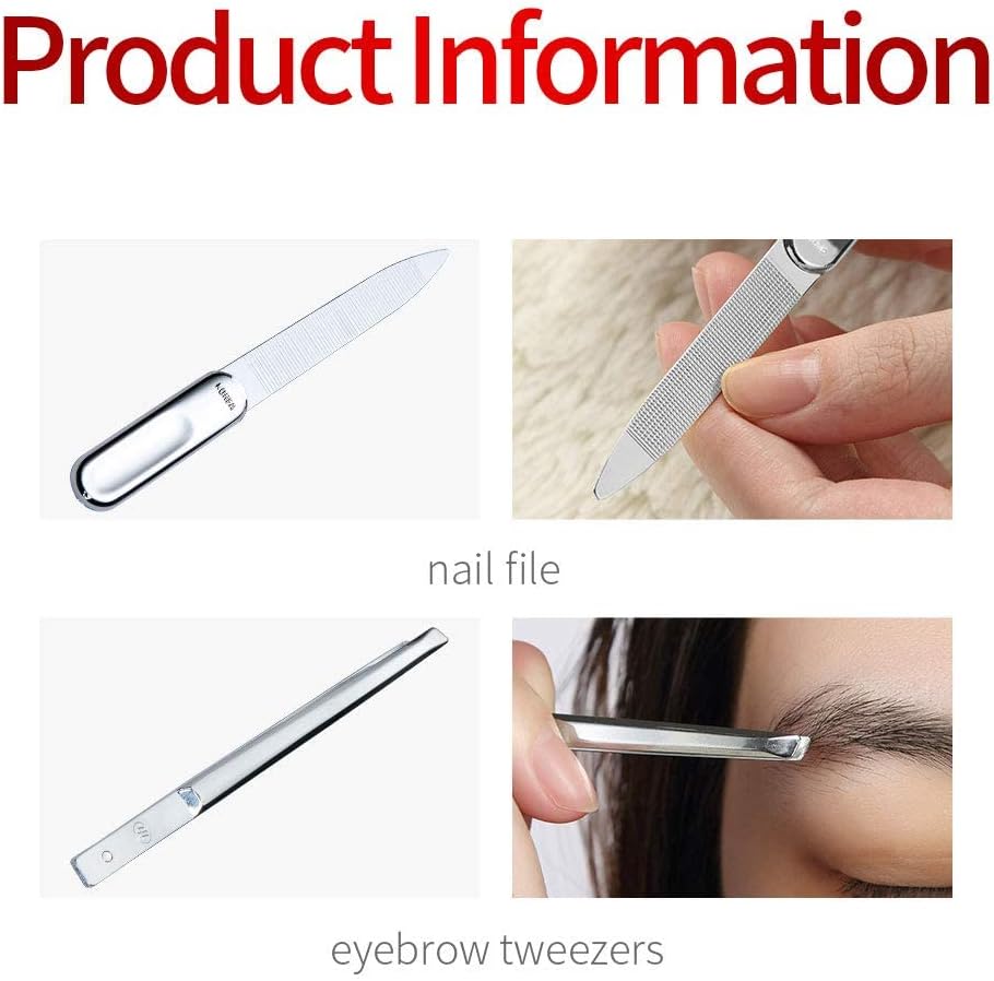 Three Seven (777) Korean Nail Clipper Set - 7-Piece Travel Manicure Kit, Made in Korea