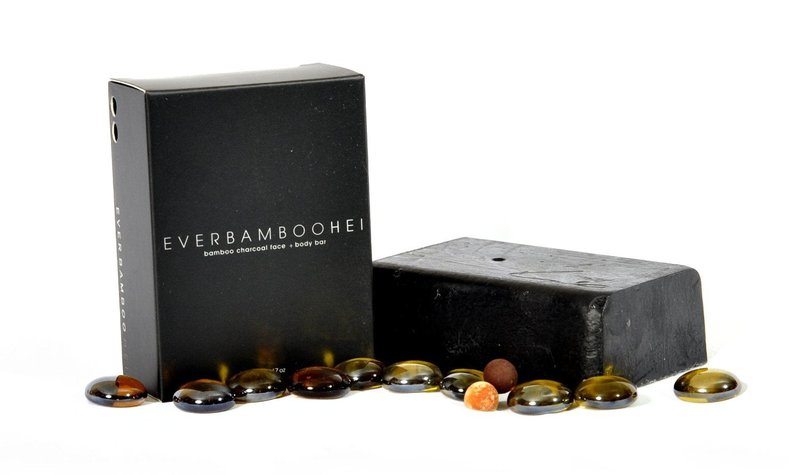 Bamboo Charcoal Moisturizing Soap Bar - Natural Face & Body Cleanser | 200g
