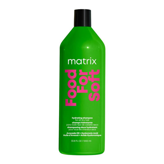 MATRIX Food For Soft Shampoo For Dry and Brittle Hair - Moisturizes and Hydrates, Softens and Smooths, With Avocado Oil & Hyaluronic Acid, Vegan, For All Hair Types, 32 Fl Oz