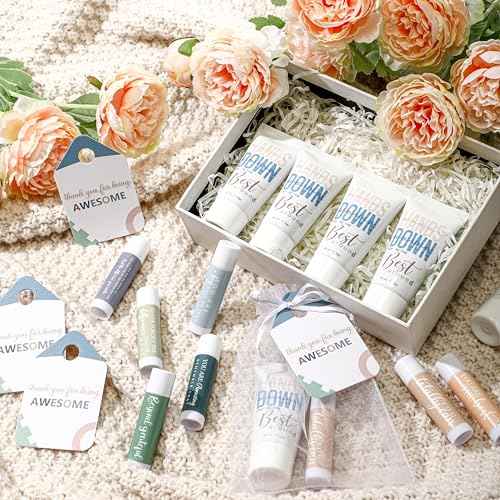 20 Sets Nurse Practitioner Week Gifts Bulk 2025 Lip Balms and Hand Cream Employee Appreciation Inspirational Hand Lotion Thank You Gift for NP OR Nurse Rad Tech Christmas Coworker Office