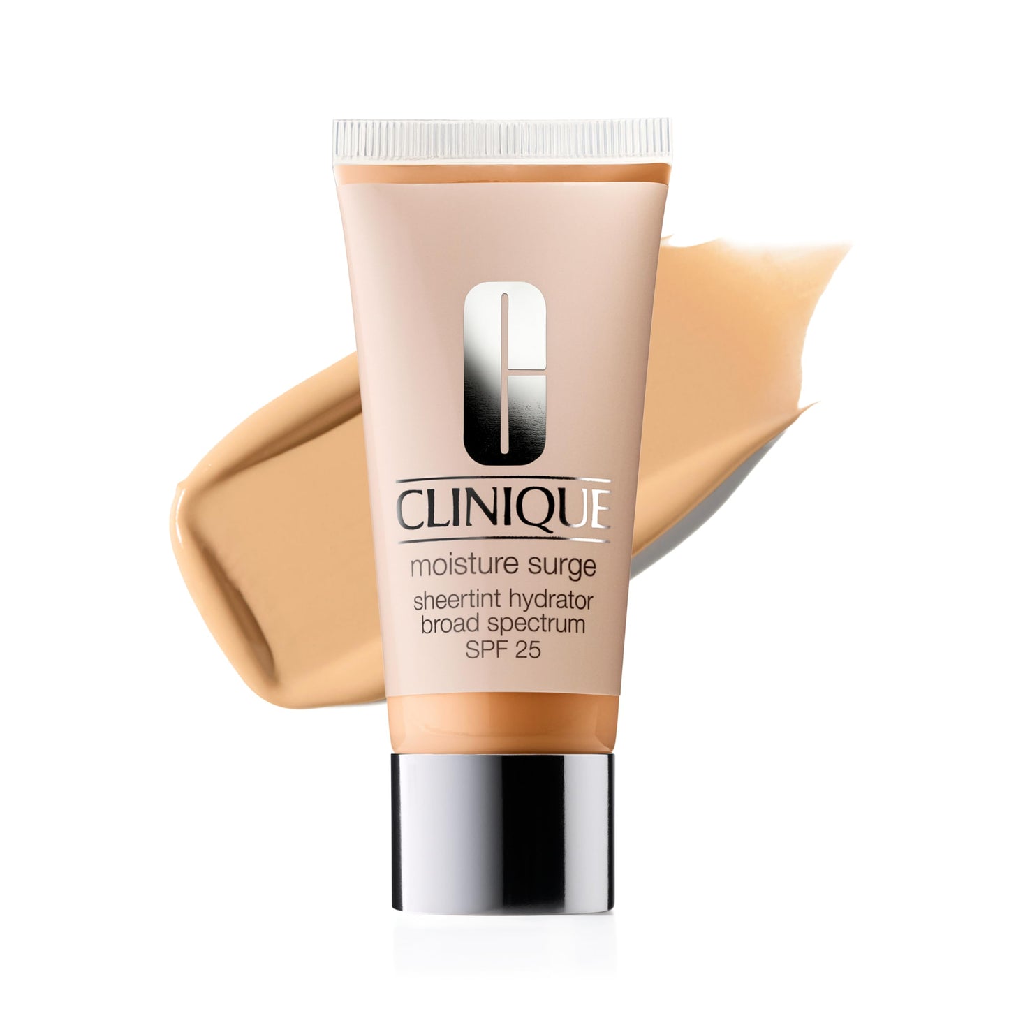 Clinique Moisture Surge Sheertint Hydrator Broad Spectrum SPF 25 | Tinted Moisturizer With SPF, Hyaluronic Acid + Aloe Water | Sheer Coverage, Natural Finish Skin Tint, Light Medium, 1.4 Fl Oz