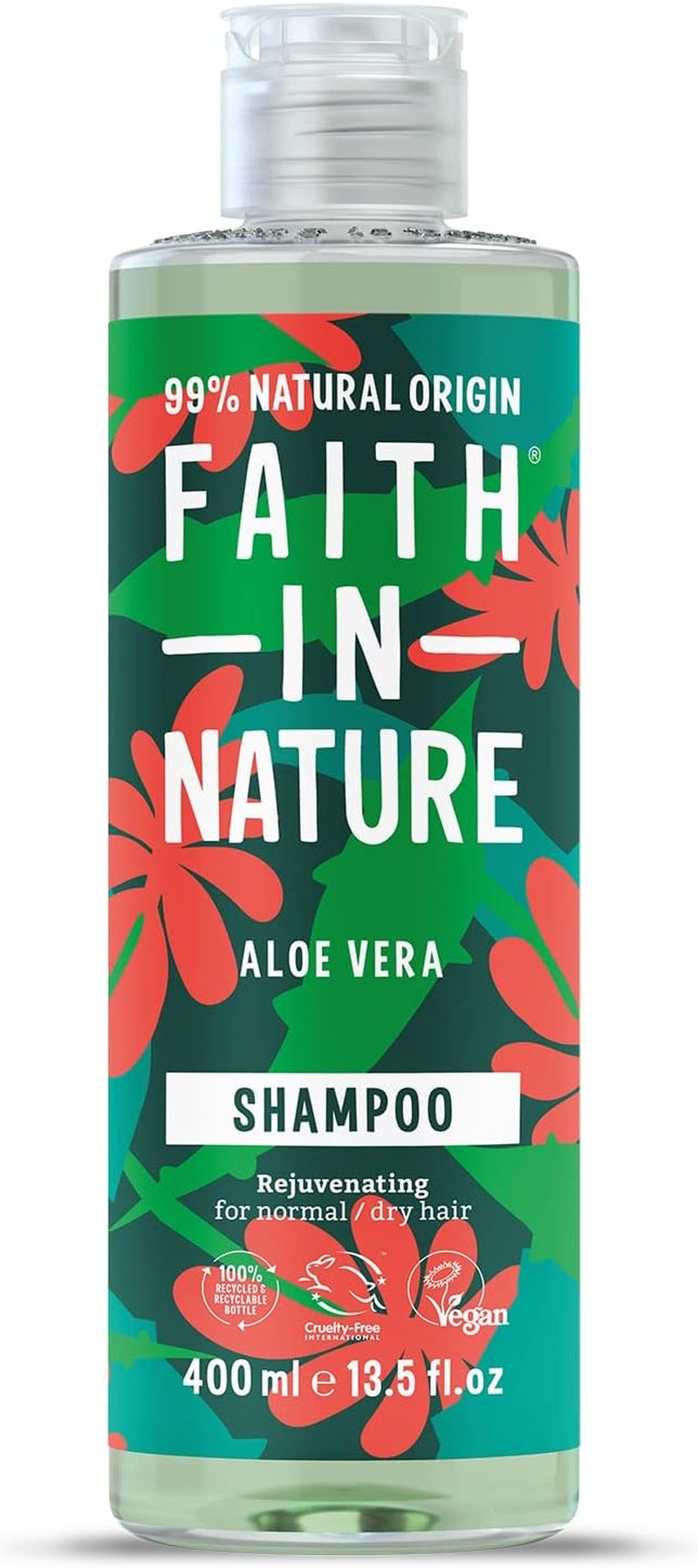 Aloe Vera Shampoo - Rejuvenating Formula for Normal to Dry Hair | 400ml Bottle
