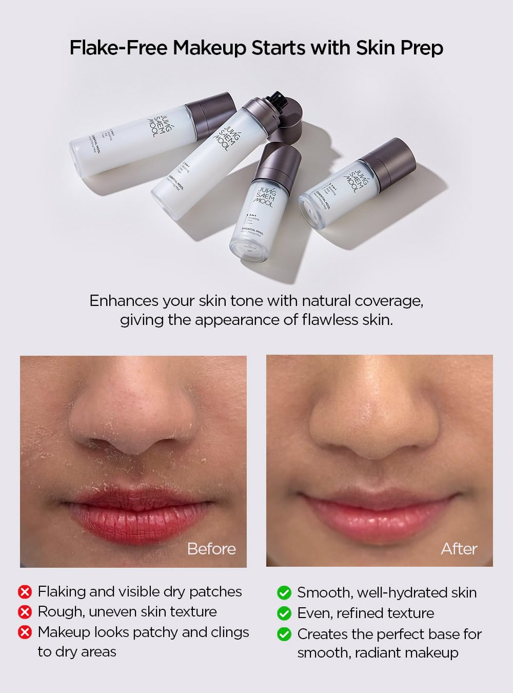 JUNG SAEM MOOL Essential Mool Micro Fitting Mist | Micro-Fine Setting Spray for Makeup & Hydrating Primer for Face with Thermal Spring Water, Long-Lasting Fix & Dewy Finish, Korean Makeup (4.06 Fl Oz)