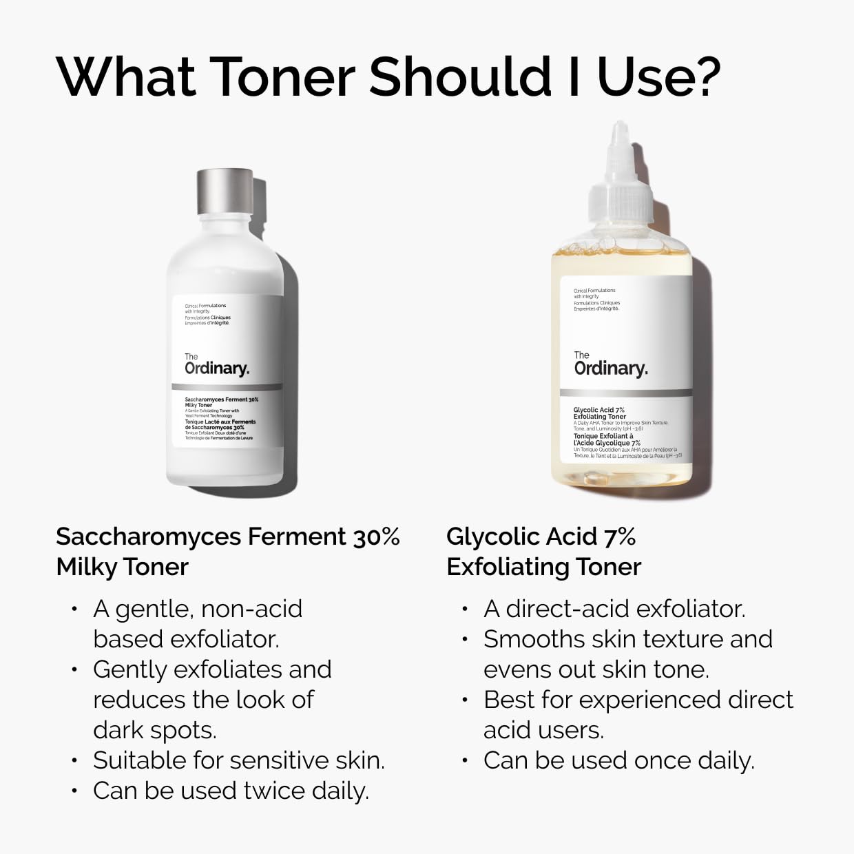 The Ordinary Glycolic Acid 7% Exfoliating Toner, Brightening and Smoothing Daily Toner for More Even-Looking Skin Tone, 3.4 Fl Oz (Pack of 2)