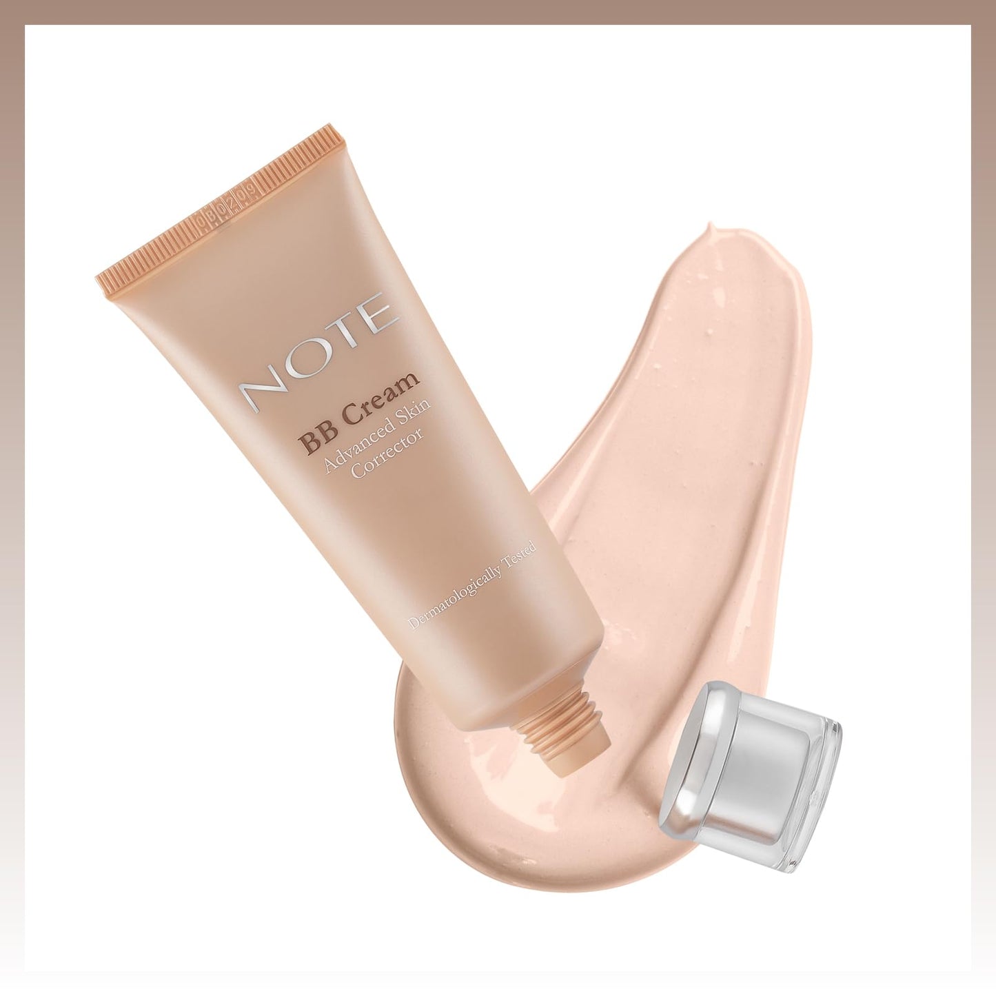 Note Cosmetique BB Cream SPF 15 - Tinted Moisturizer Face Cream with Vitamin E - Hydrating Foundation Makeup - 100 Porcelain - 1 oz
