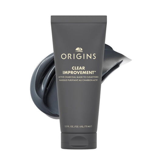 Origins Clear Improvement Active Charcoal Face Mask to Clear Pores | Clay Mask | Fragrance Free, 2.5 Fl Oz