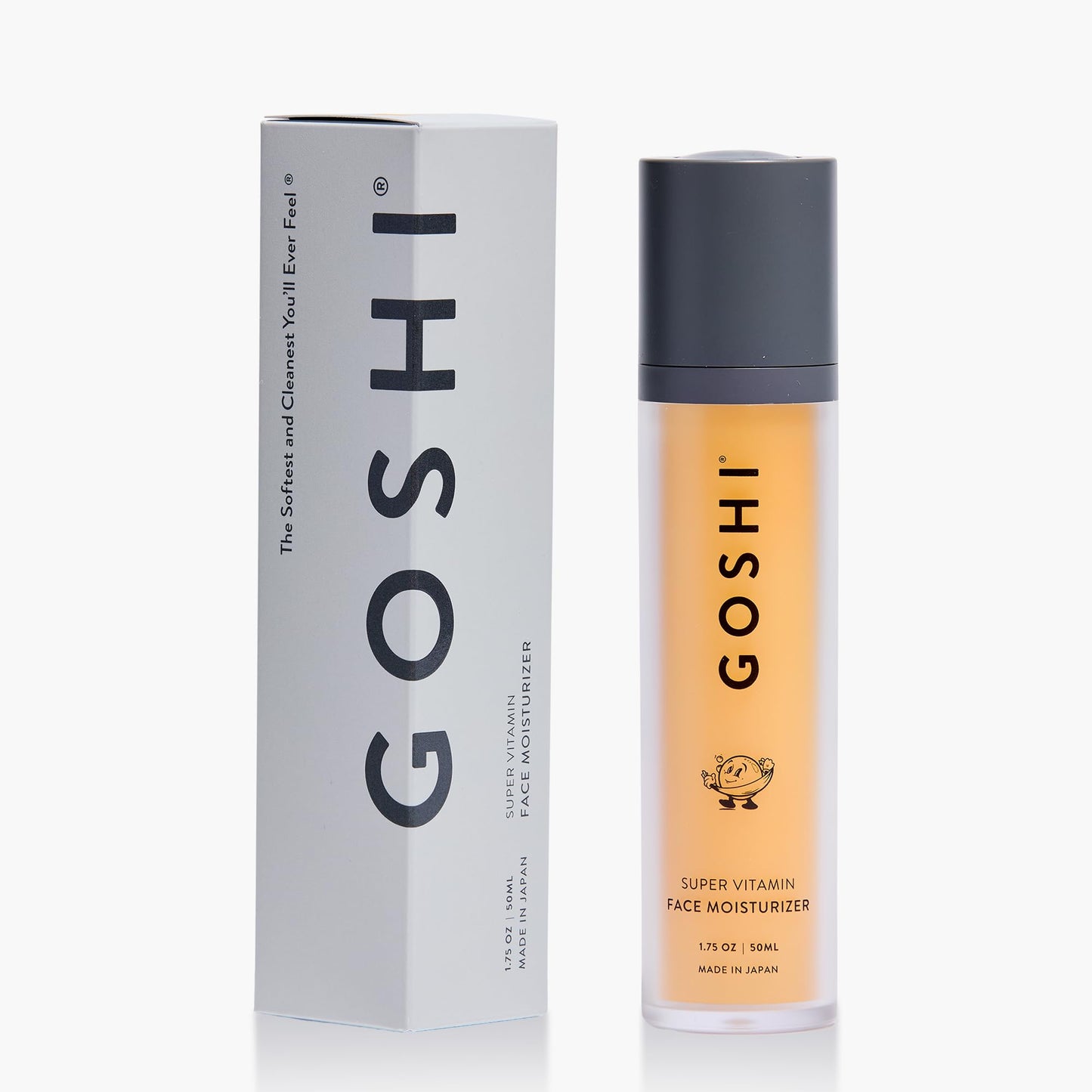 GOSHI Super Vitamin Face Moisturizer - Lightweight, Fast-Absorbing Facial Moisturizer with Sesame Oil & Vitamin E - Nutrient-Rich Face Cream for All Skin Types - Made in Japan - 1.75 oz