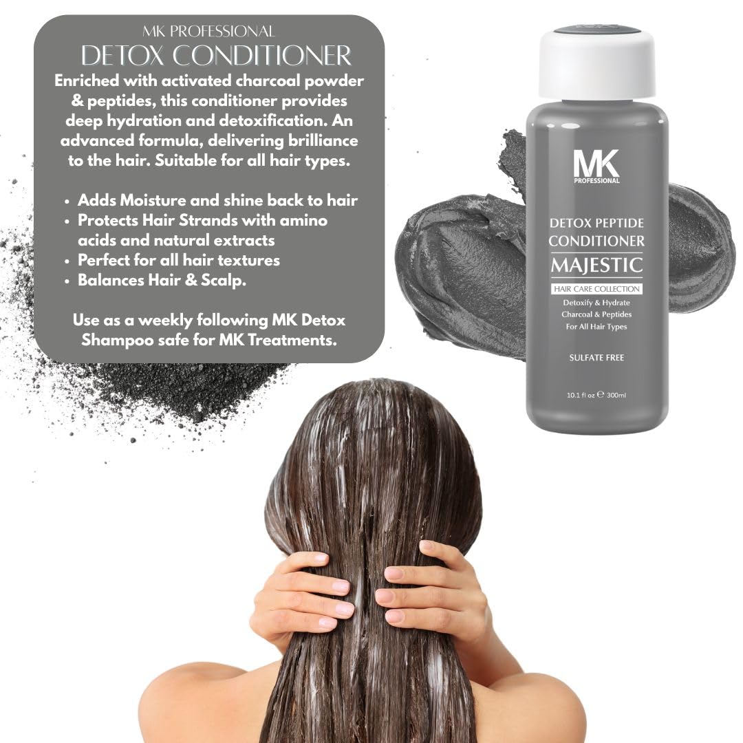 MK PROFESSIONAL Argan Oil Conditioner with Keratin, Sulphate Free Keratin Hair Treatment, Moroccan Oil Conditioner, Strengthens, Repair, Soft & Nourish Hair, Free from SLS & SLES - 10.1 Fl Oz / 300 ml