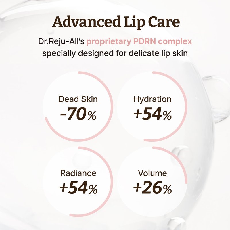 Dr.Reju-All Advanced PDRN Rejuvenating Lip Serum – Hydrating Lip Balm with Lipozip PDRN for Glowy, Dewy Lips – Gentle Exfoliating & Smoothing Lip Moisturizer – Hibiscus & Lactic Acid – 0.3 Fl Oz