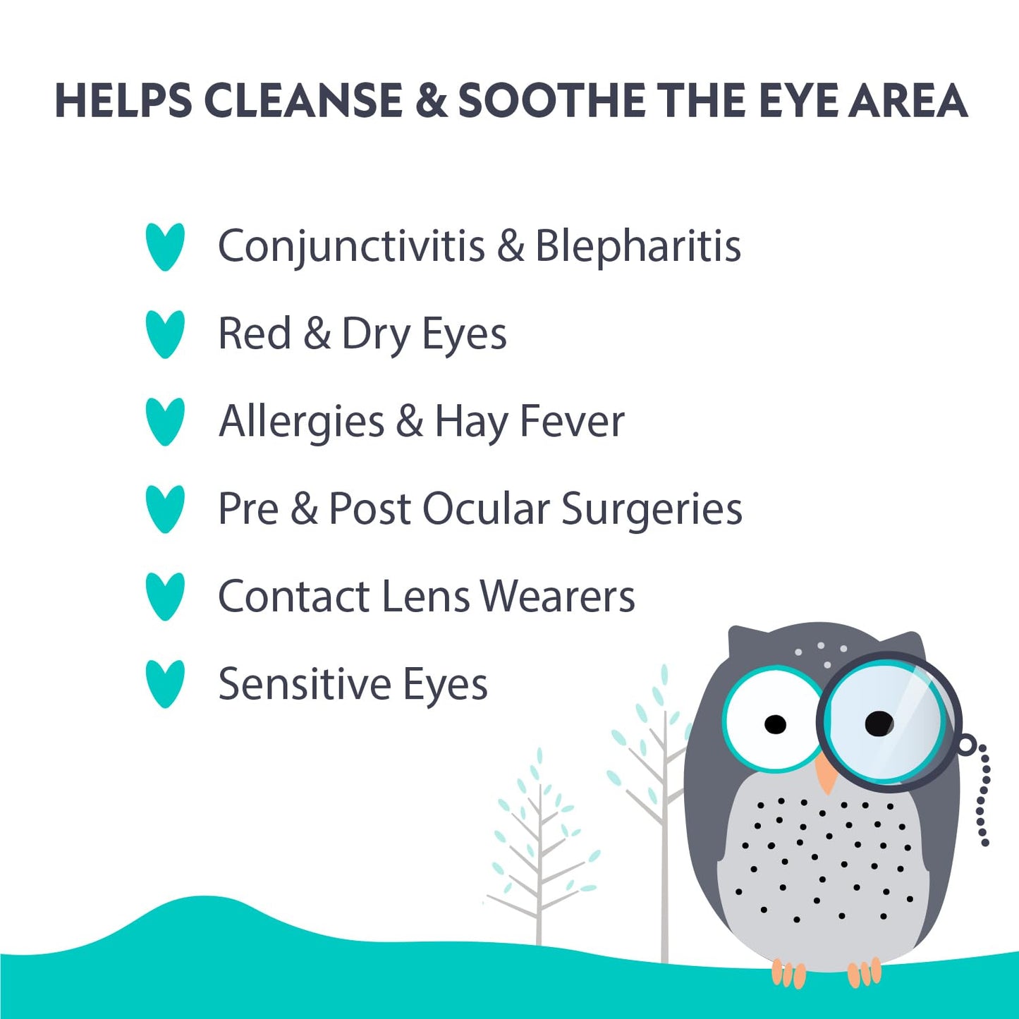 Natural Essentials Peepers Plus Eyelid Wipes, Preservative-Free & Rinse-Free Eye Wipes for Daily Use, Hydrating & Moisturizing Hyaluronic Acid & Tea Tree Oil Soothes Allergy Dry Eyes, 30 Count (2pk)