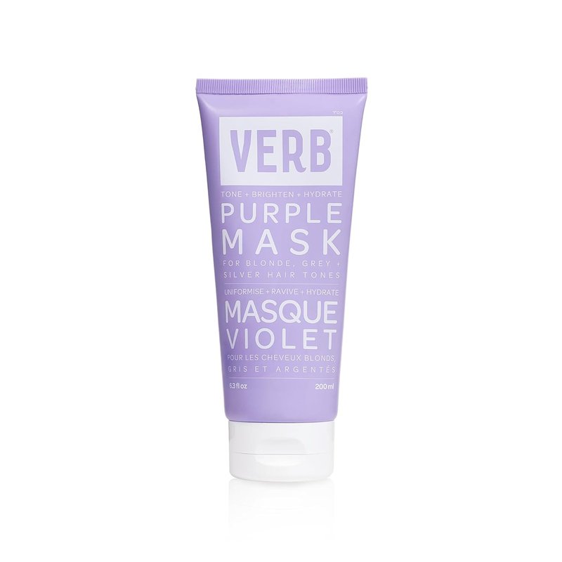 Verb Purple Hair Mask - Nourishing Treatment for Blonde & Silver Hair | 8 oz