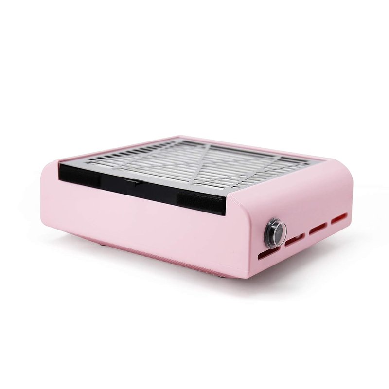 Nail Dust Collector Machine - Powerful Vacuum Suction Fan for Acrylic & Gel Removal | Pink