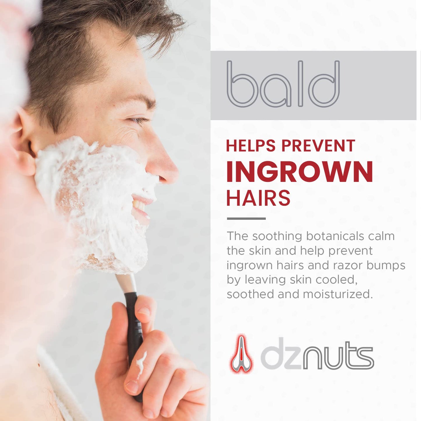 Bald Super Smooth Shaving Cream - Prevent Razor Burns & Ingrown Hairs | 6.7 fl. oz, 2 Pack