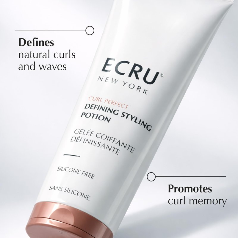 ECRU New York Curl Perfect Defining Styling Potion, Anti Frizz Curl Cream, Curly Hair Styling Cream, 7oz