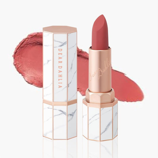 DEARDAHLIA Lip Paradise Effortless Matte Lipstick (Lily) - Weightless & Silky Matte Lipstick with High-Pigment Color, Long-Lasting, Dahlia Petal Tip for Easy Use. Vegan & Cruelty-Free. 0.11 oz