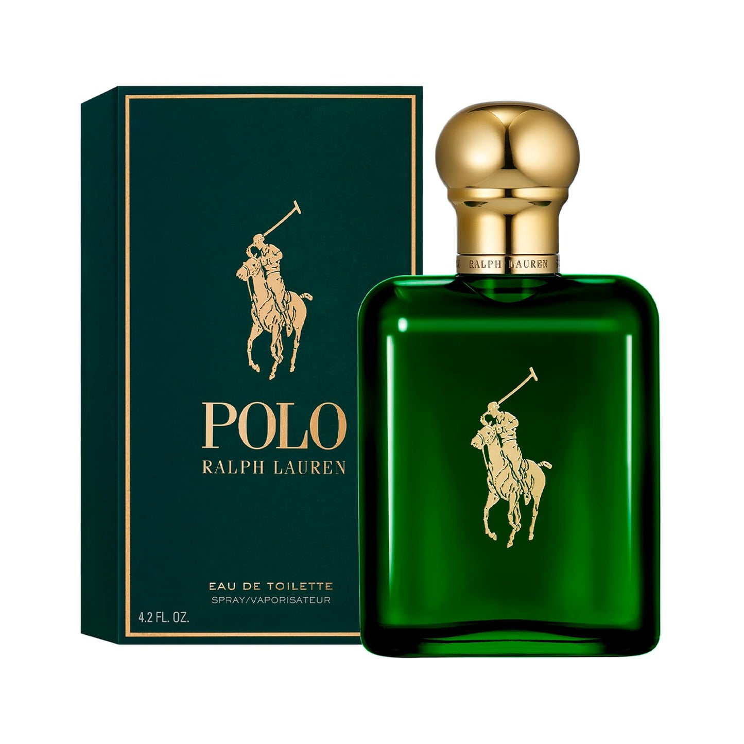 RALPH LAUREN FRAGRANCES Polo - Eau de Toilette - Men's Cologne - Woody & Spicy - With Pine, Patchouli, Leather, and Tobacco - Medium Intensity - 4.2 Fl Oz