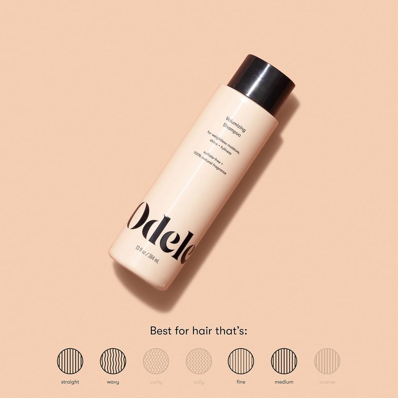 Odele Volumizing Shampoo - Sulfate-Free Formula for Moisture & Shine | 13 Fl Oz for Straight or Wavy Hair