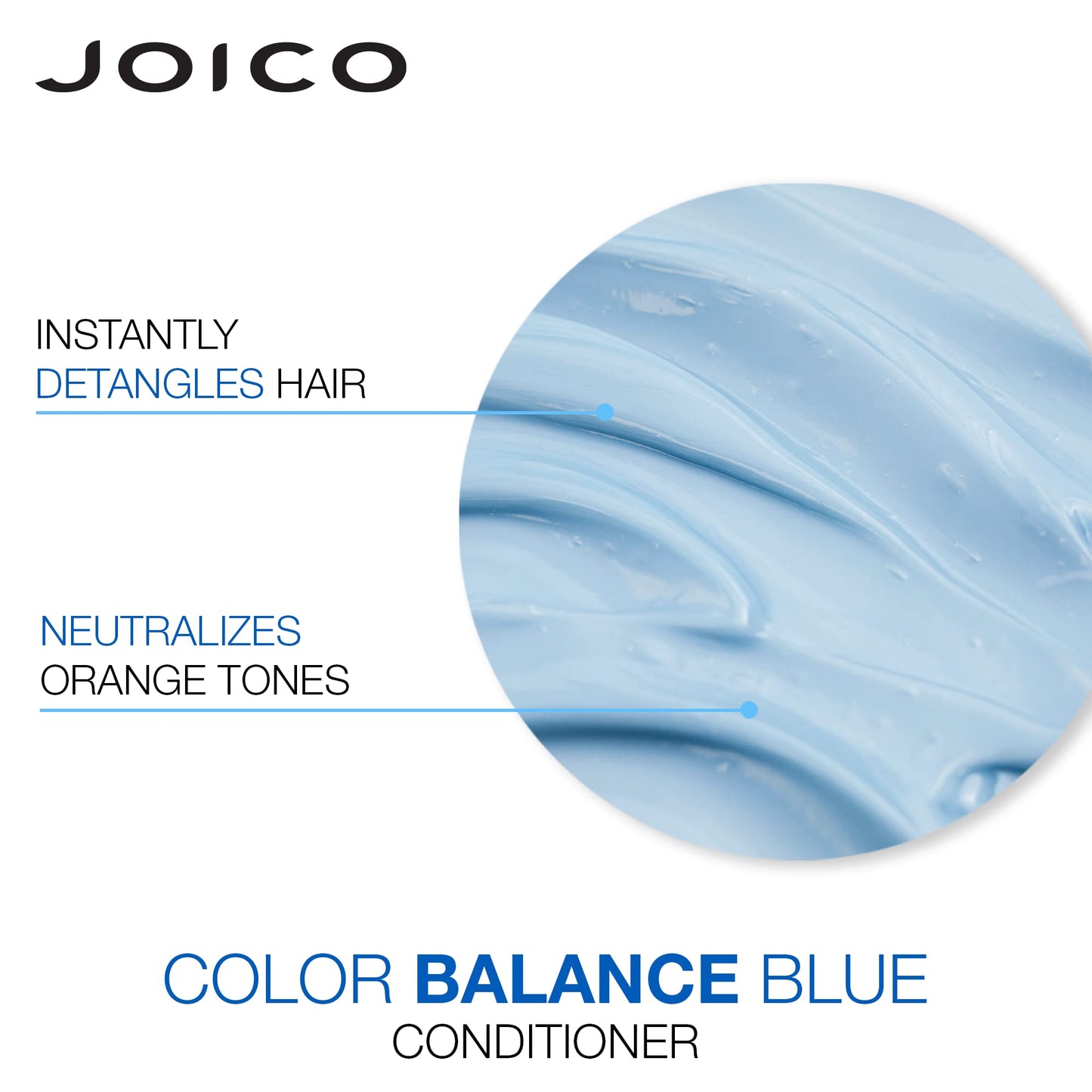 Joico Color Balance Blue Shampoo & Conditioner| For Lightened Brown Hair | Eliminate Brassy Orange Tones | Boost Color Vibrancy | Protect Against UV Radiation | With Rosehip Oil & Green Tea Extract
