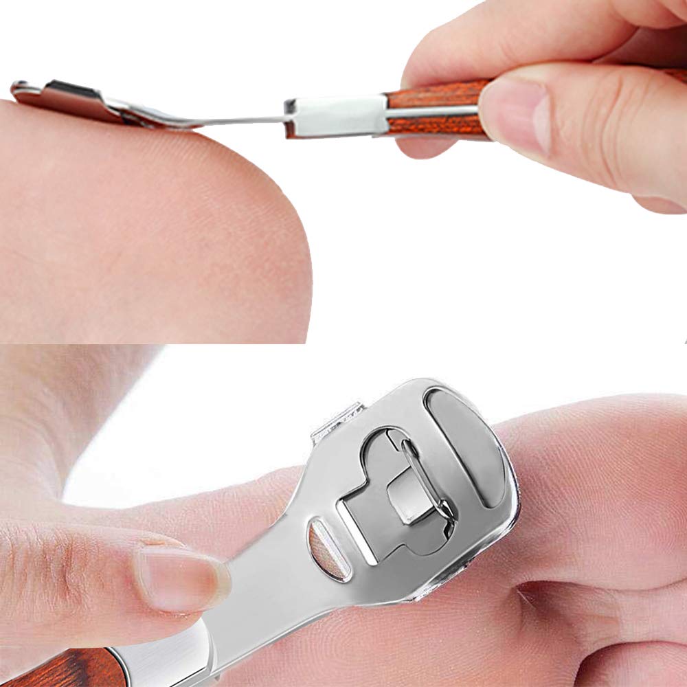 Foot Scraper Pedicure Supplies for Dead Skin Heel File Like Grater Calusses Remover Feet Callus Shaver Feet Scrubber Hard Skin Kit with 10 Blade