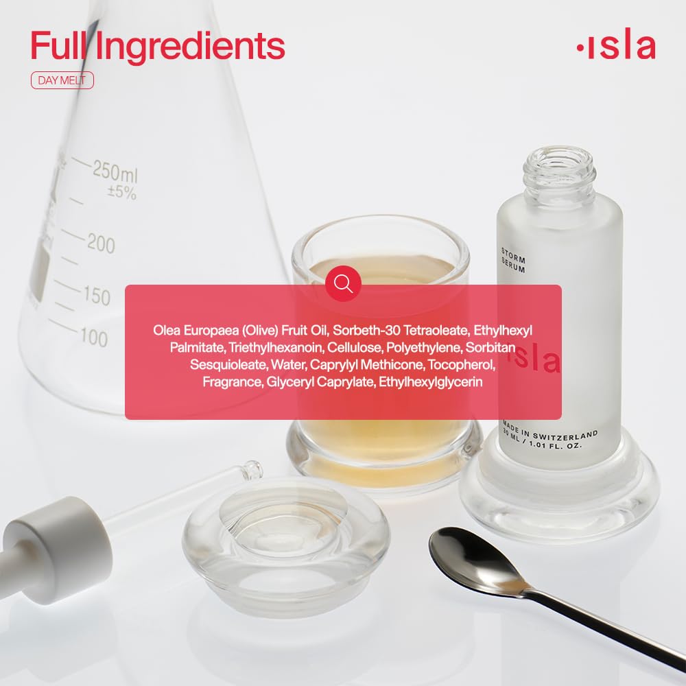 ISLA Day Melt Cleansing Balm Melts Makeup, SPF & Pollution Without Stripping, Olive Fruit Oil, Crystalline Cellulose & Vitamin E, Barrier-Safe Balm-to-Milk Cleanser, Made in Korea, 2.99 oz