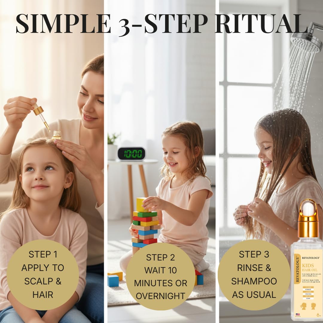 Kids & Baby Hair Growth Oil - High Potency Scalp Treatment with 26 Cold-Pressed Botanicals | For All Hair Types