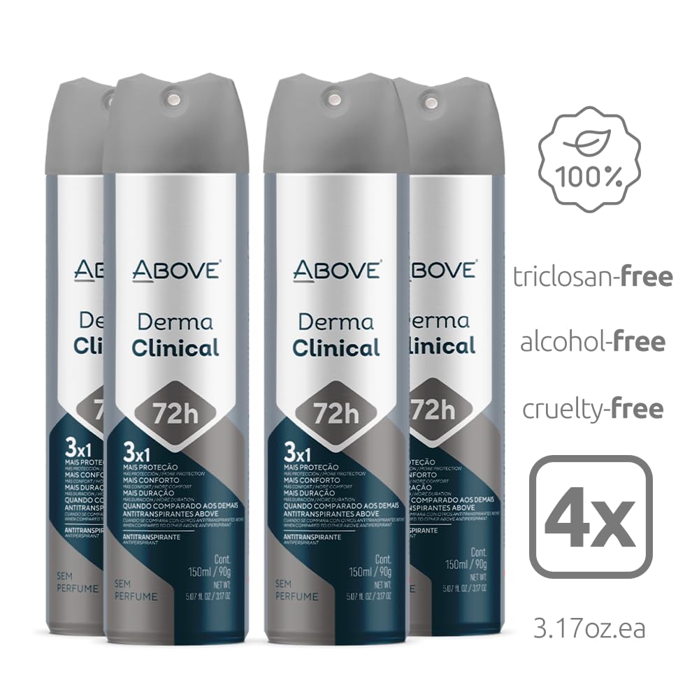 72-Hour Antiperspirant Deodorant Spray for Women - Derma Clinical | 3.17 oz, Long-Lasting Protection