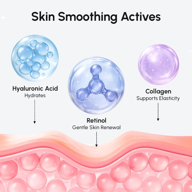 MAREE Face Moisturizer Collagen Cream for Face 2 Pack – Hyaluronic Acid & Retinol – Anti-Aging Wrinkle Creams – Crema Para La Cara