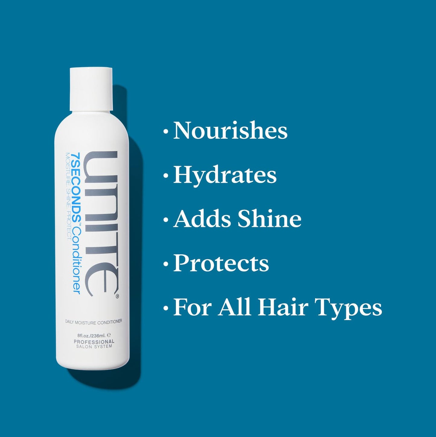 UNITE Hair 7SECONDS Shampoo, Conditioner & Detangler | Hydrates, Strengthens & Protects | UV & Heat Protection | 10 fl oz, 8 fl oz, 8 fl oz