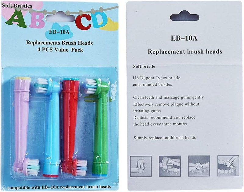 Kids Toothbrush Replacement Heads - Extra-Soft Bristles for Oral-B Electric & Battery Brushes | Fits Most Models