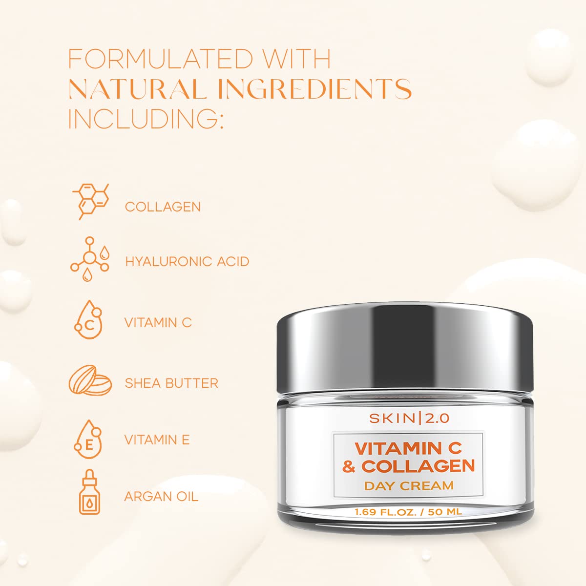 Skin 2.0 Vitamin C and Collagen Beauty Value Set - Serum, Moisturizer & Face Sheet Masks