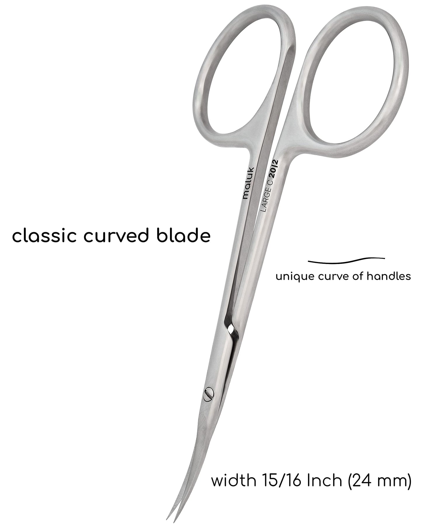 Professional Cuticle Scissors Maluk Curved