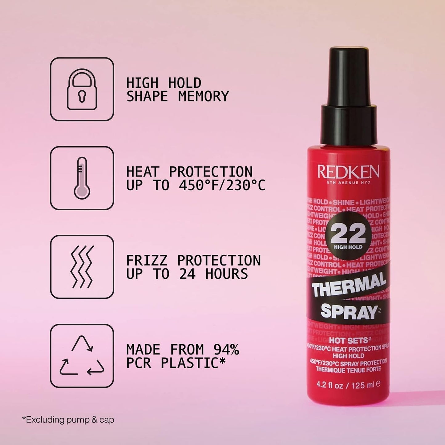 Redken Thermal Spray 22 High Hold – Heat Protection