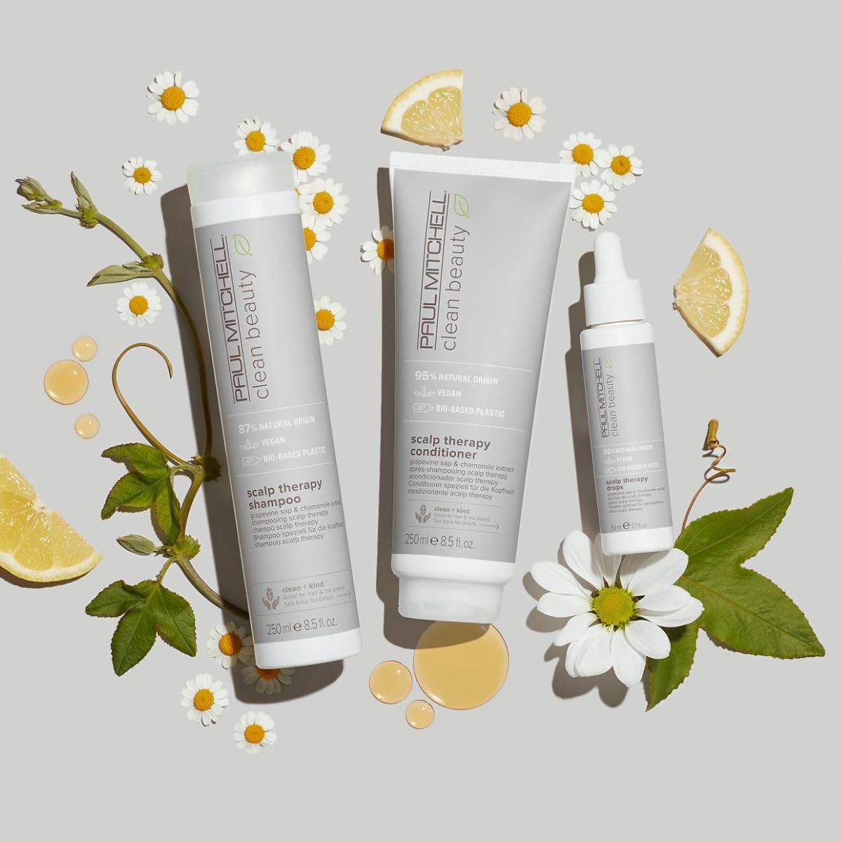 Paul Mitchell Clean Beauty Scalp Therapy Shampoo, Gently Conditions + Cools All Hair Types, Especially Dry, Oily + Sensitive Scalps, 8.5 fl. oz.
