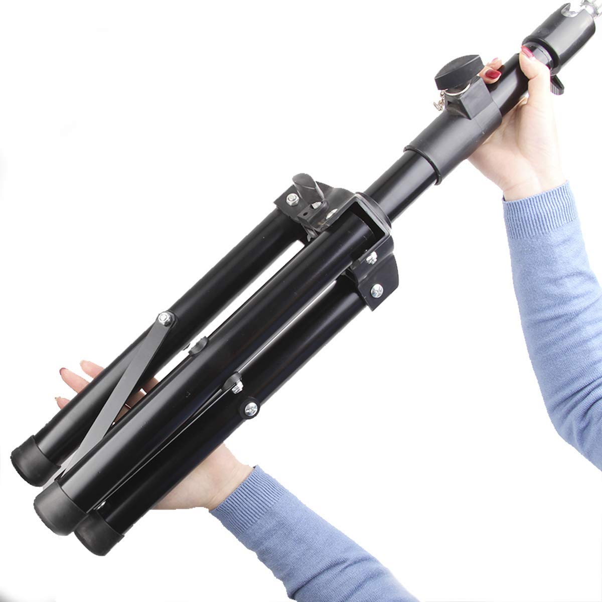 AliLeader 55 Inch Heavy Duty Wig Stand Tripod with Tray (Mannequin Head Not Included)