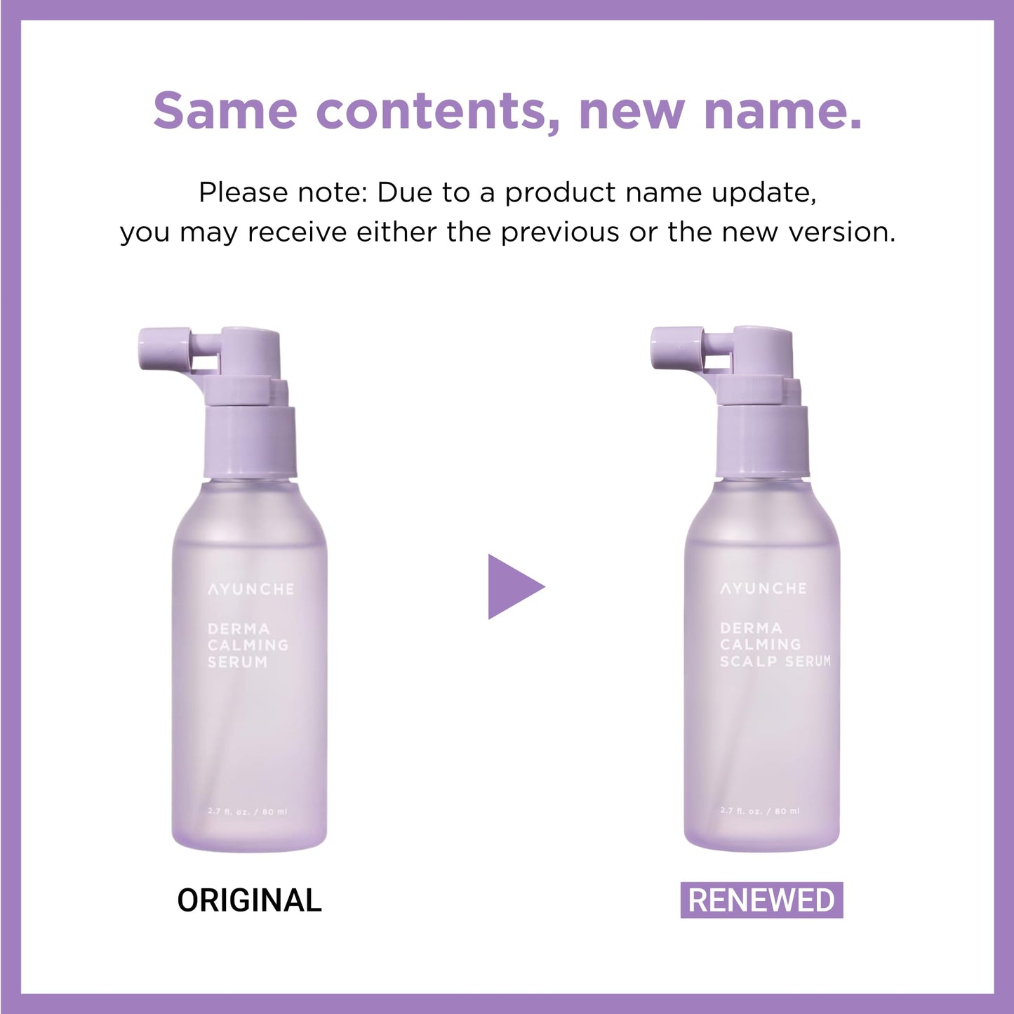 AYUNCHE Derma Calming Hair Serum 2.7 fl oz (80ml) [For Dry & Weakened Scalp] | Moisturizing and Soothing | Cica Hair Care | Vegan | Korean Salon Brand